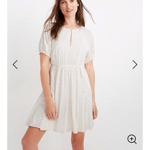 NWT Madewell Eyelet Tassel Mini Dress